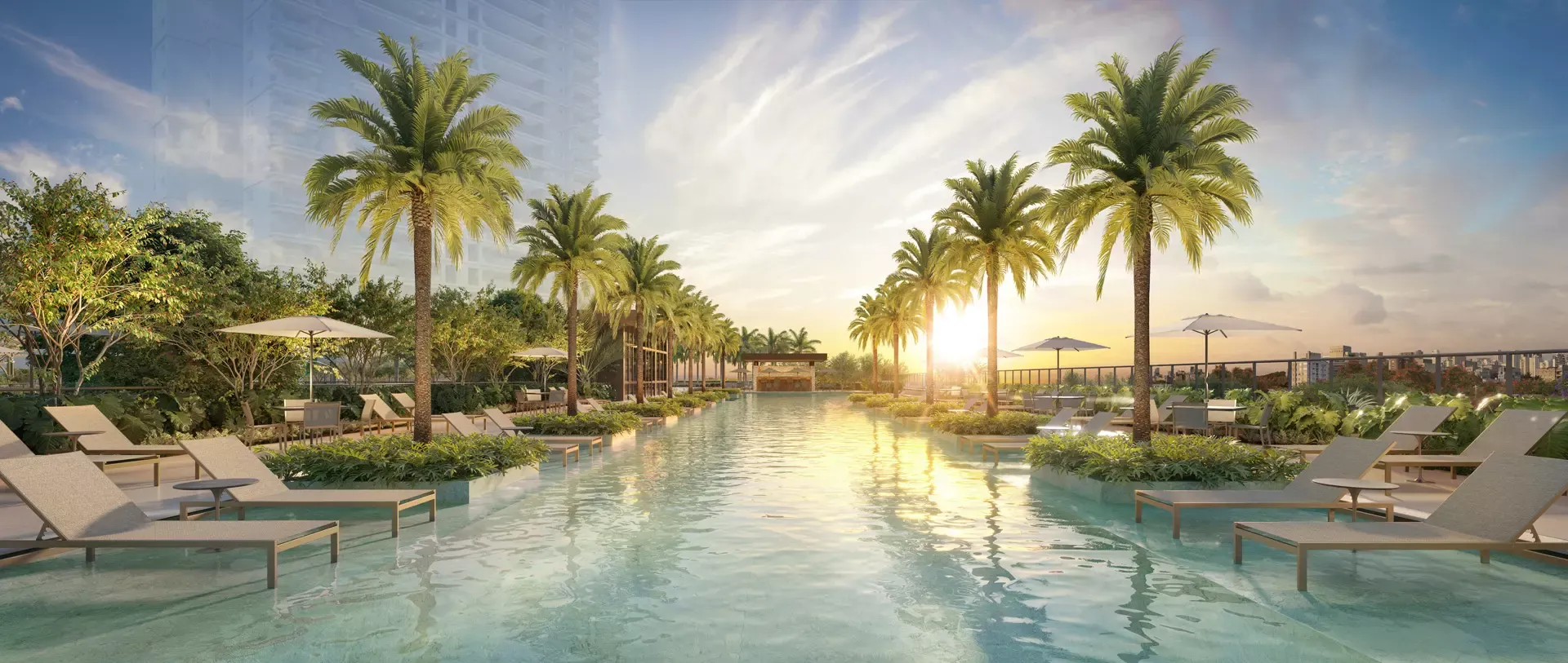 Piscina com raia de 60m — Jardim da Hípica